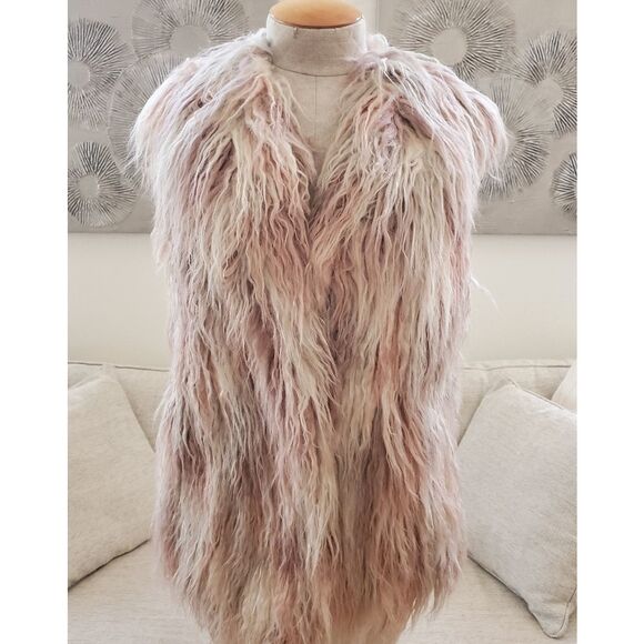 NEW! AS by DF Elisabetta Shag Faux Fur Vest size Medium - Picture 5 of 14